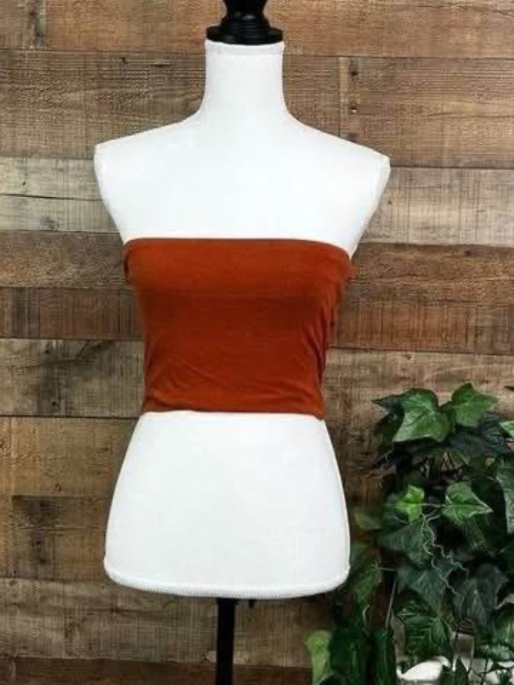 Women's Size Small Charlotte Russe Rust Tube Top